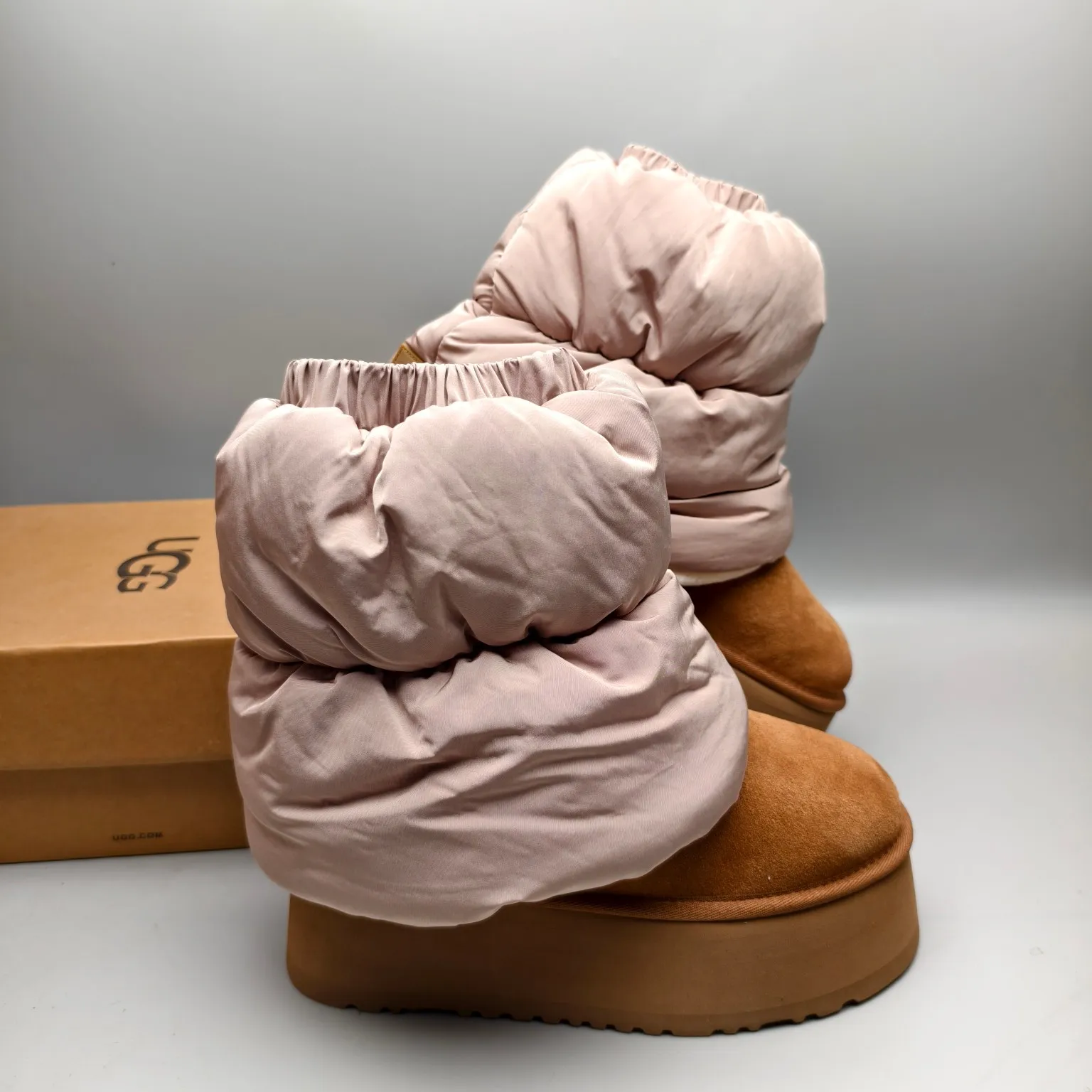 💰640 8275 Thick sole down sheath casual boots Color: Maroon Black White Size: 35-40